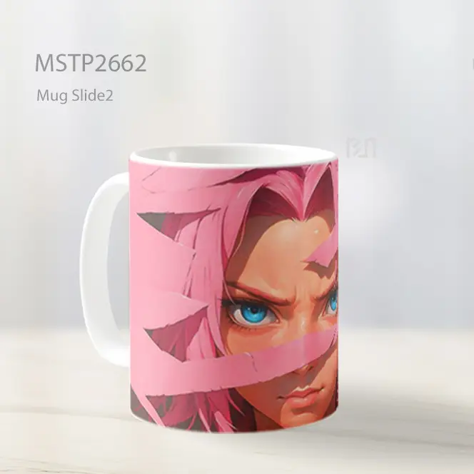 Sakura Haruno Rambut Pink Kuat Mug MSTP2662 - All-side / Desain