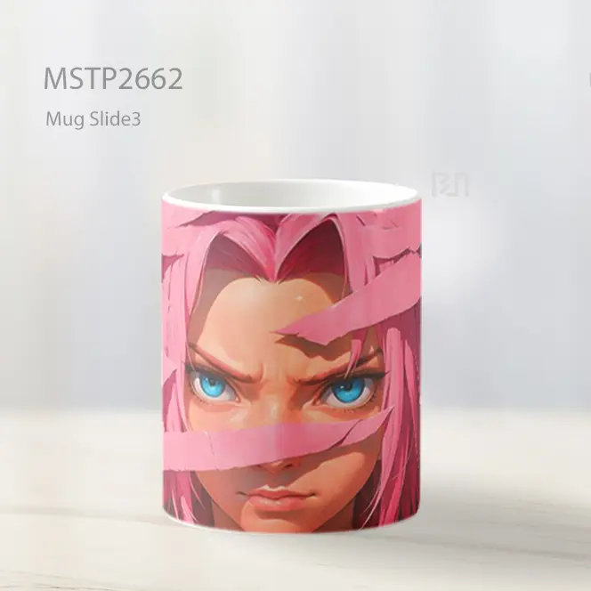 Sakura Haruno Rambut Pink Kuat Mug MSTP2662 - All-side / Desain