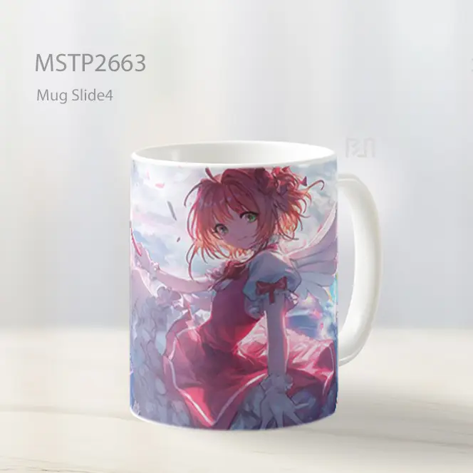 Sakura Kinomoto Dengan Kartu Melayang Mug MSTP2663