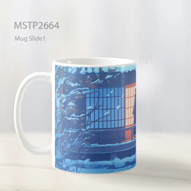 Samurai Girl With Katana Winter Mug MSTP2664 - All-side / Desain