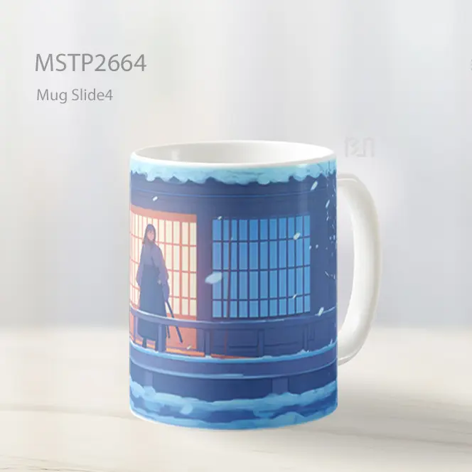 Samurai Girl With Katana Winter Mug MSTP2664