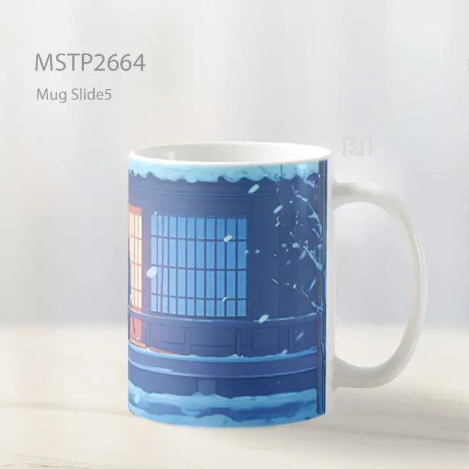 Samurai Girl With Katana Winter Mug MSTP2664 - All-side / Desain