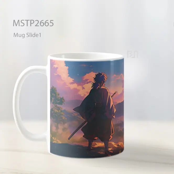Samurai Sunset Overlook Anime Mug MSTP2665 - All-side / Desain