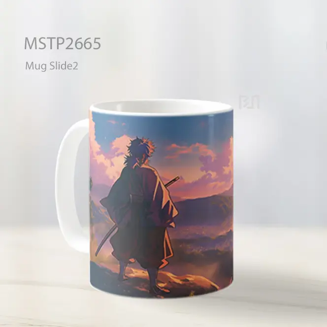 Samurai Sunset Overlook Anime Mug MSTP2665 - All-side / Desain