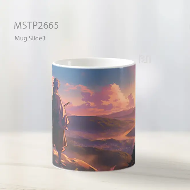 Samurai Sunset Overlook Anime Mug MSTP2665 - All-side / Desain