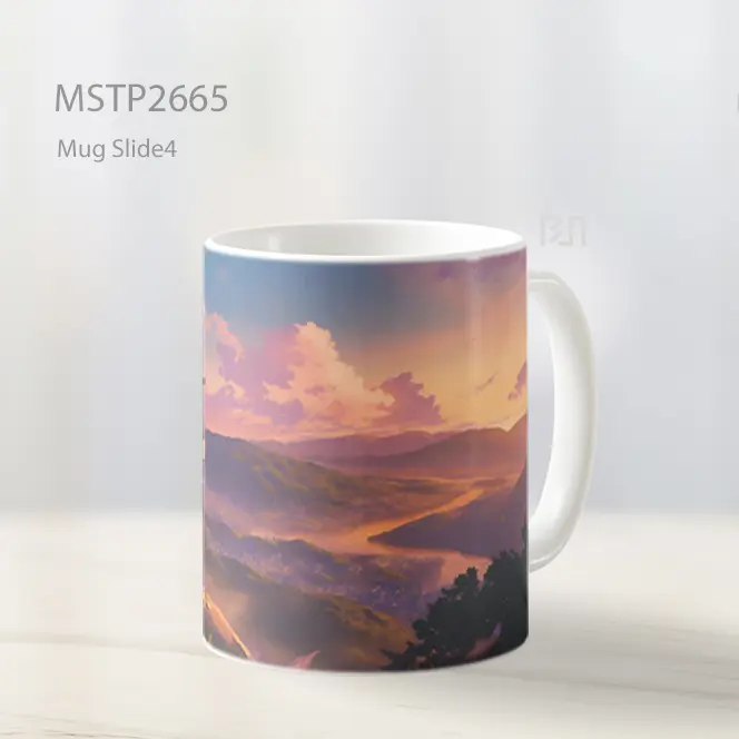 Samurai Sunset Overlook Anime Mug MSTP2665