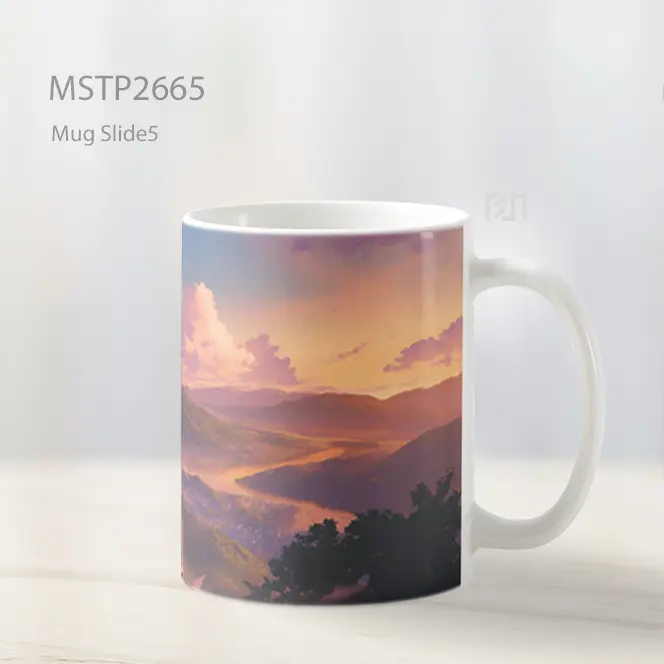 Samurai Sunset Overlook Anime Mug MSTP2665 - All-side / Desain