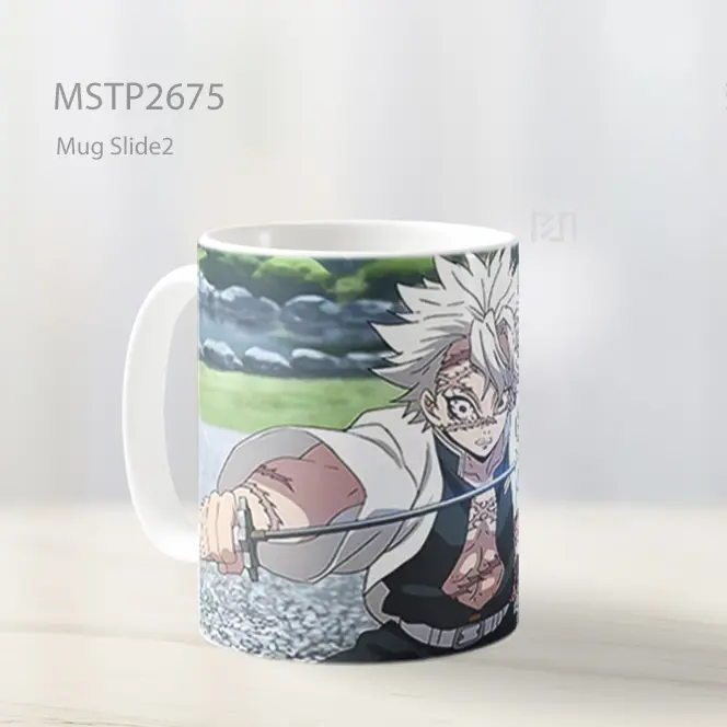 Sanemi Pose Pedang Demon Slayer Mug MSTP2675 - All-side / Desain
