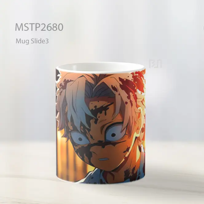 Sanemi Shinazugawa Muda Demon Slayer Adegan Berdarah Mug MSTP2680 - All-side / Desain