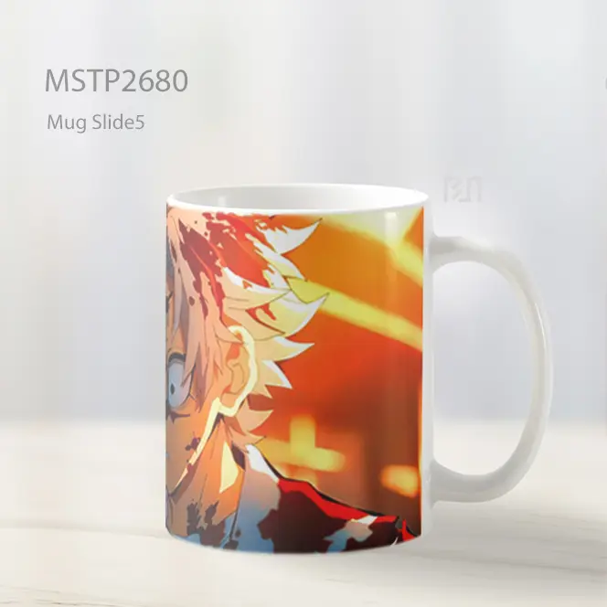 Sanemi Shinazugawa Muda Demon Slayer Adegan Berdarah Mug MSTP2680 - All-side / Desain
