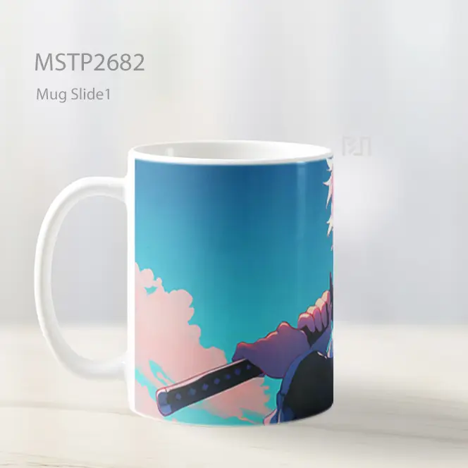 Sanemi Shinazugawa Senyum Pedang Anime Mug MSTP2682 - All-side / Desain