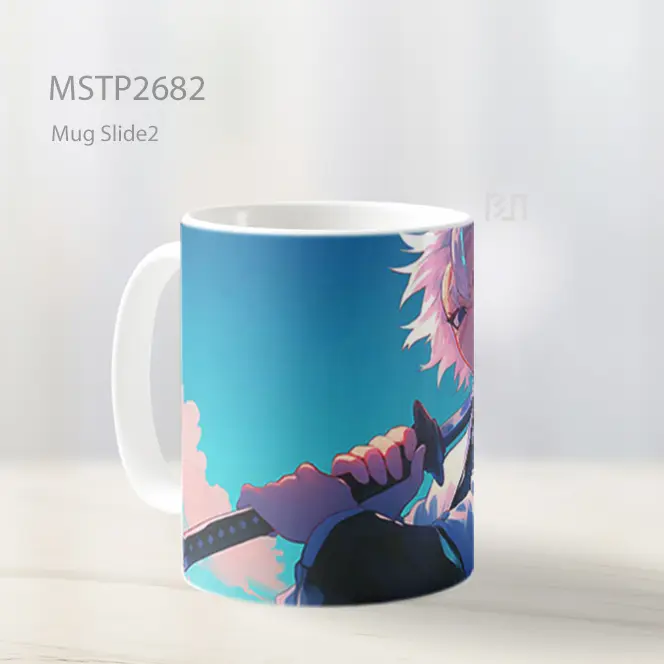 Sanemi Shinazugawa Senyum Pedang Anime Mug MSTP2682 - All-side / Desain