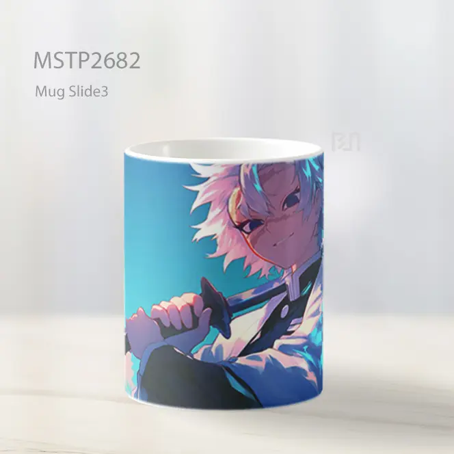 Sanemi Shinazugawa Senyum Pedang Anime Mug MSTP2682 - All-side / Desain
