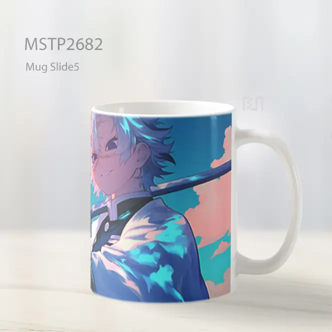 Sanemi Shinazugawa Senyum Pedang Anime Mug MSTP2682 - All-side / Desain