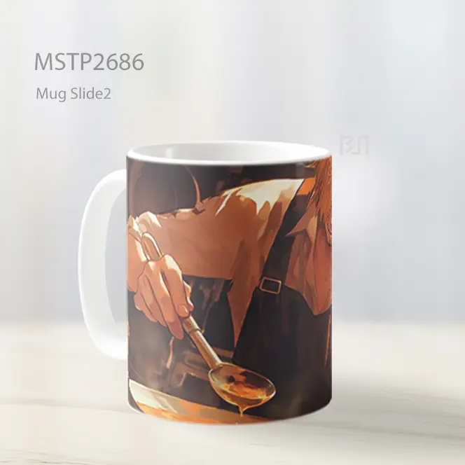 Sanji Chef Di Dapur One Piece Mug MSTP2686 - All-side / Desain