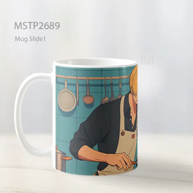 Sanji Memasak Dapur One Piece Mug MSTP2689 - All-side / Desain