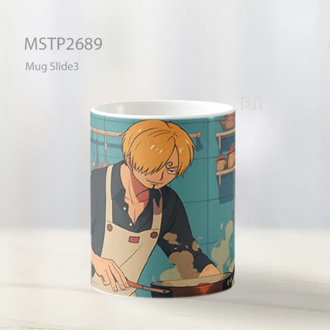 Sanji Memasak Dapur One Piece Mug MSTP2689 - All-side / Desain