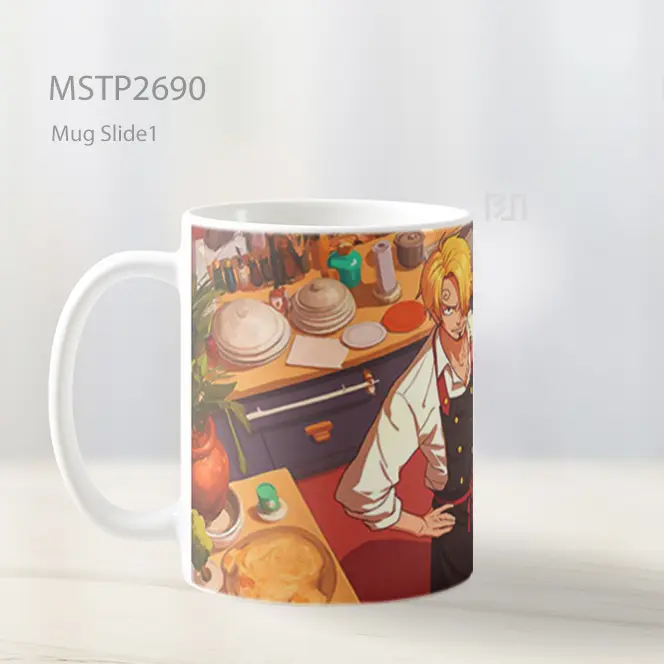 Sanji Memasak Makanan One Piece Mug MSTP2690 - Tampak Kanan