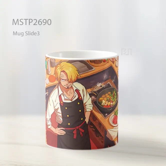 Sanji Memasak Makanan One Piece Mug MSTP2690 - Tampak Kanan