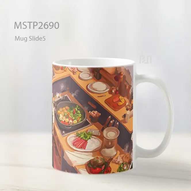 Sanji Memasak Makanan One Piece Mug MSTP2690 - Tampak Kanan