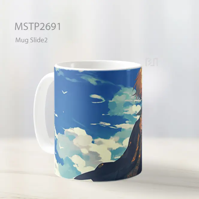 Sanji Merokok One Piece Mug MSTP2691 - All-side / Desain