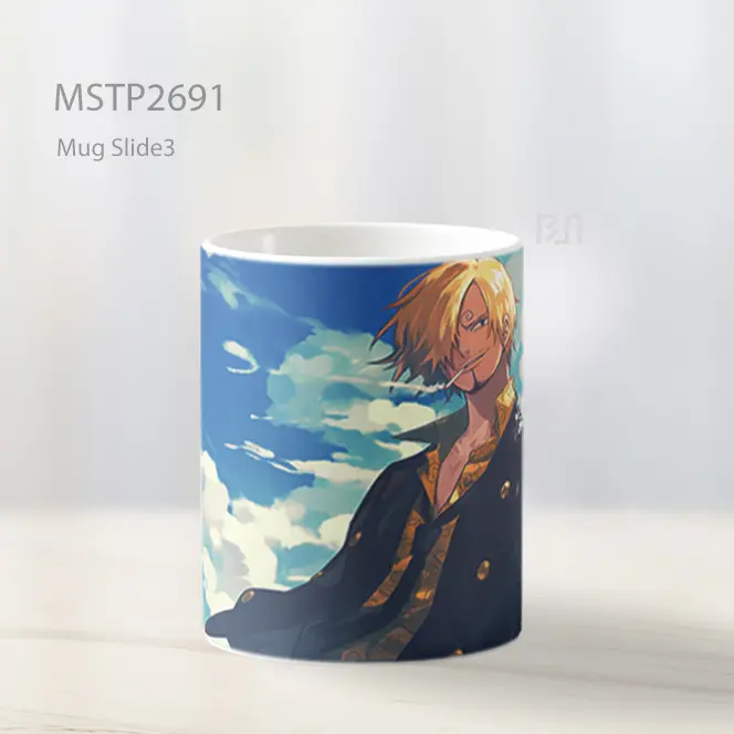 Sanji Merokok One Piece Mug MSTP2691 - All-side / Desain