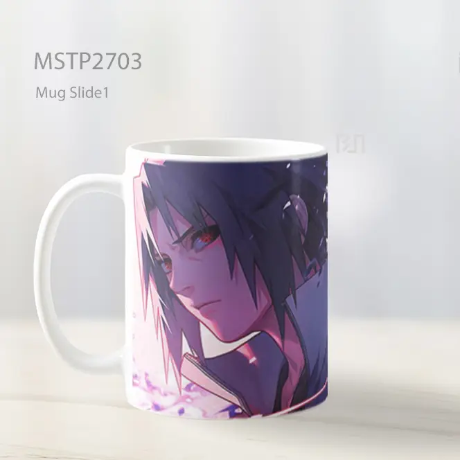 Sasuke Uchiha Menoleh Di Salju Mug MSTP2703 - All-side / Desain