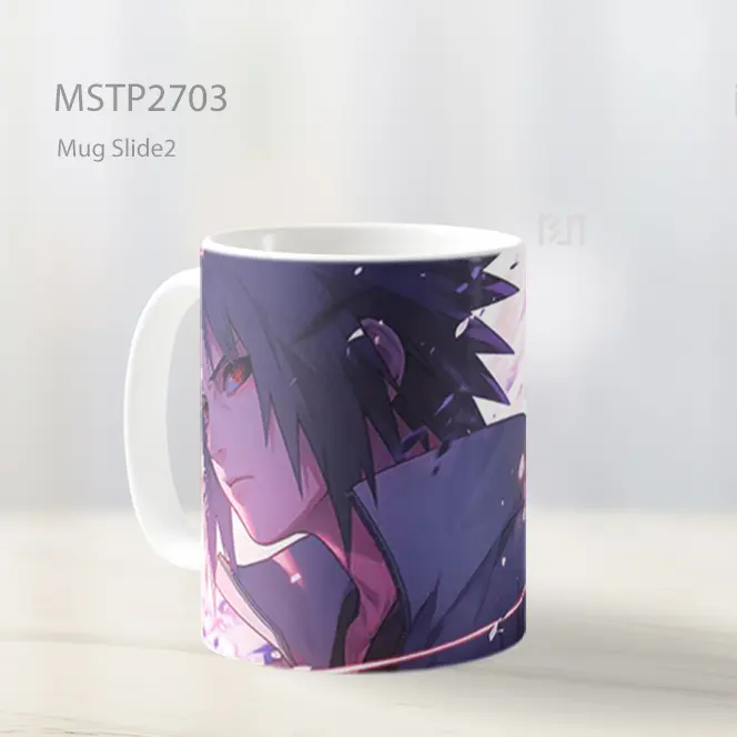 Sasuke Uchiha Menoleh Di Salju Mug MSTP2703 - All-side / Desain