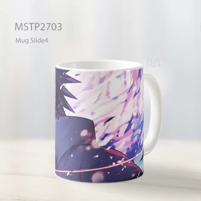 Sasuke Uchiha Menoleh Di Salju Mug MSTP2703