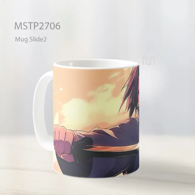 Sasuke Pose Pedang Dekstop Mug MSTP2706 - All-side / Desain