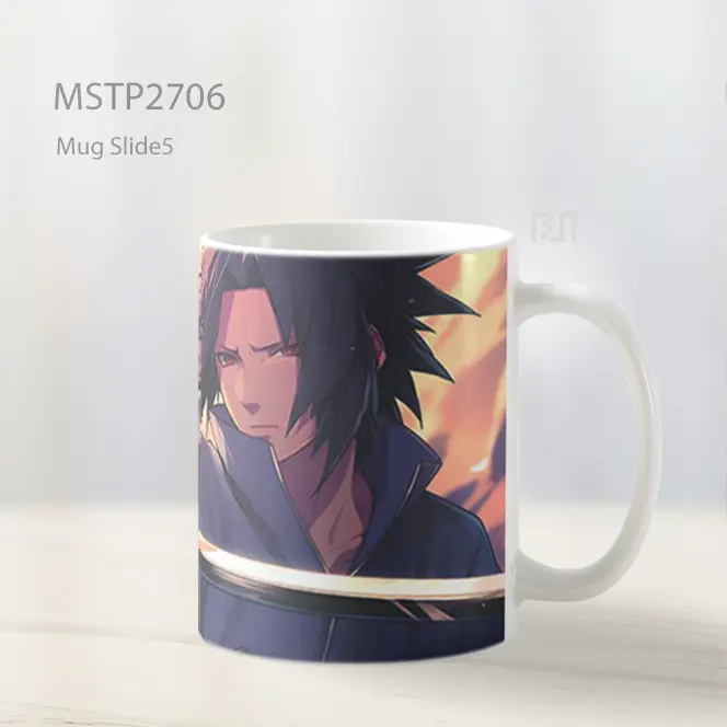 Sasuke Pose Pedang Dekstop Mug MSTP2706 - All-side / Desain