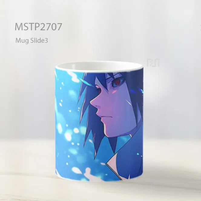 Sasuke Tatapan Reflektif Dekstop Mug MSTP2707 - All-side / Desain