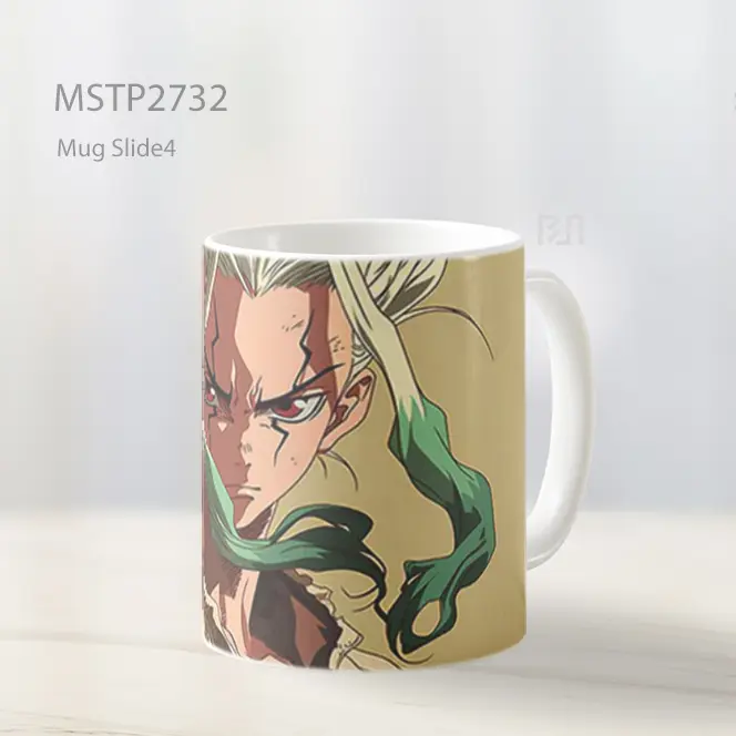 Senku Dr Stone Brown Background Mug MSTP2732