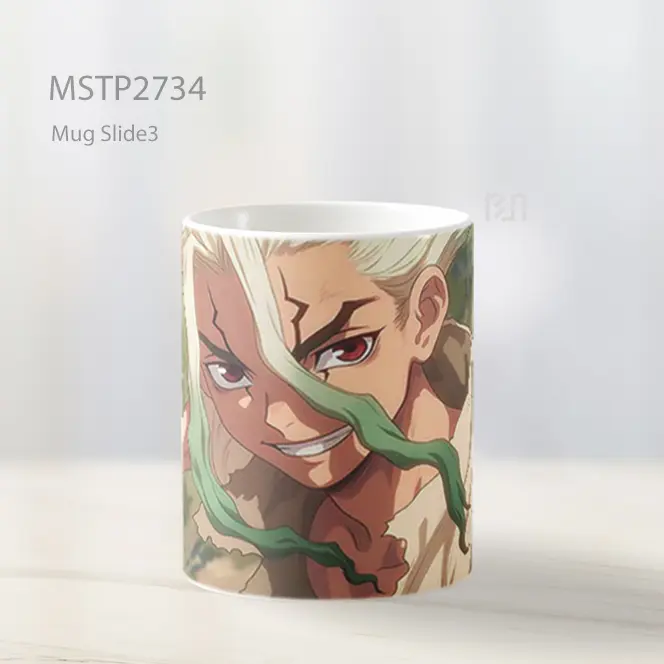 Senku Dr. Stone Senyum Genius Ilmu Pengetahuan Mug MSTP2734 - All-side / Desain
