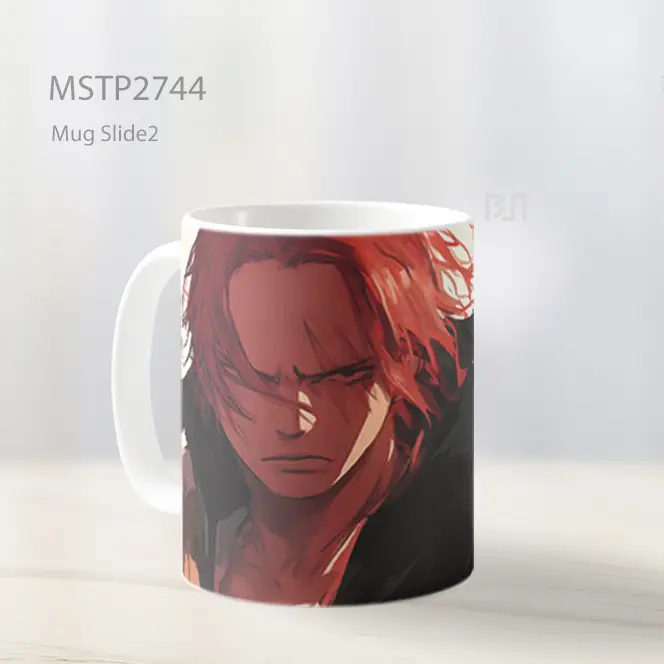 Shanks One Piece Red Haired Pirate Mug MSTP2744 - All-side / Desain