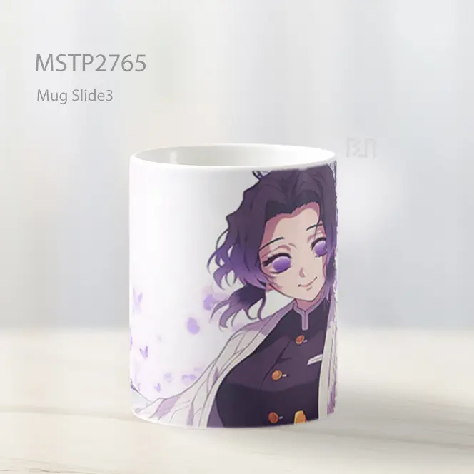 Shinobu Kocho Demon Slayer Tersenyum Kupu Kupu Mug MSTP2765 - All-side / Desain