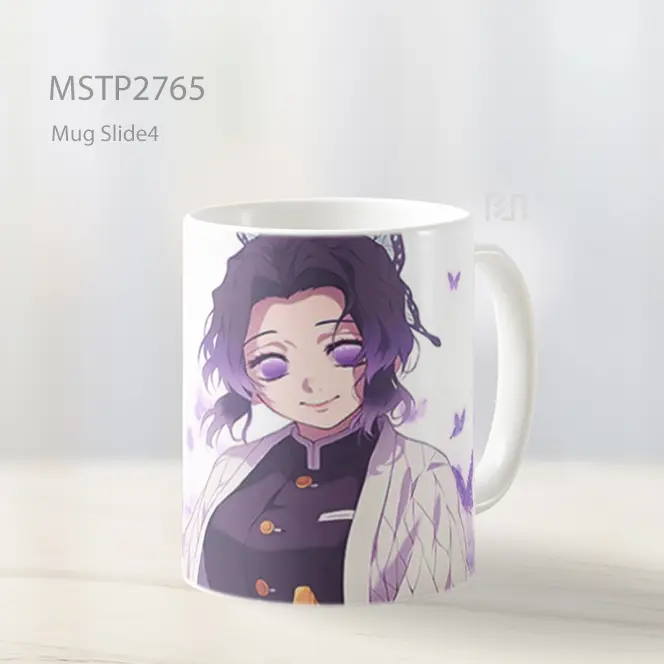Shinobu Kocho Demon Slayer Tersenyum Kupu Kupu Mug MSTP2765