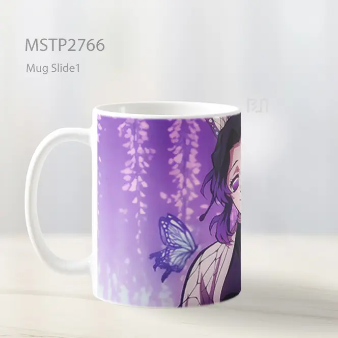 Shinobu Kocho Demon Slayer Wisteria Ungu Mug MSTP2766 - All-side / Desain