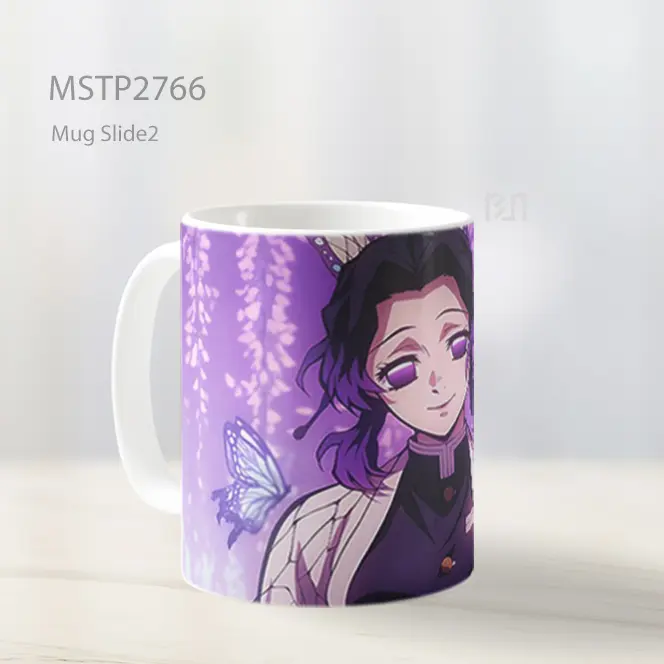 Shinobu Kocho Demon Slayer Wisteria Ungu Mug MSTP2766 - All-side / Desain