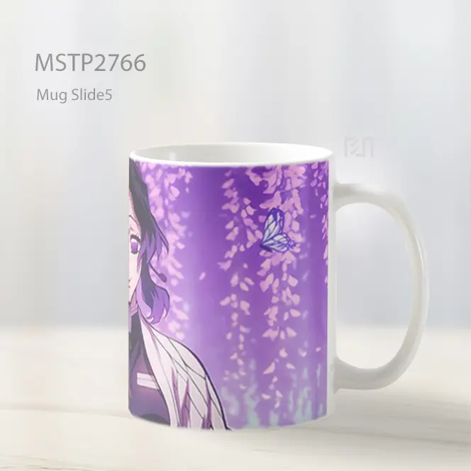 Shinobu Kocho Demon Slayer Wisteria Ungu Mug MSTP2766 - All-side / Desain