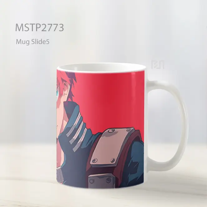 Shoto Todoroki Latar Merah Tampang Keren Mug MSTP2773 - All-side / Desain