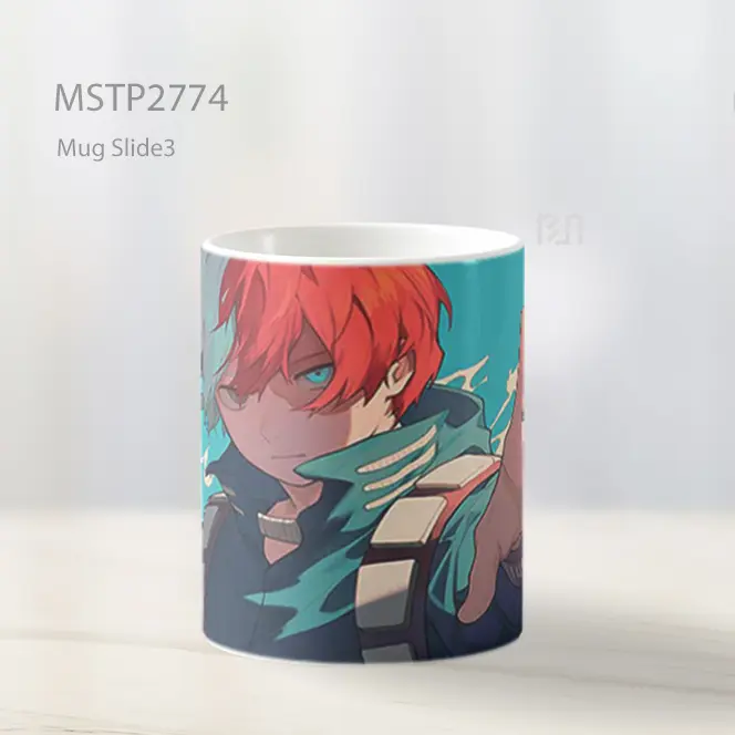 Shoto Todoroki Menggunakan Quirk Mug MSTP2774 - All-side / Desain