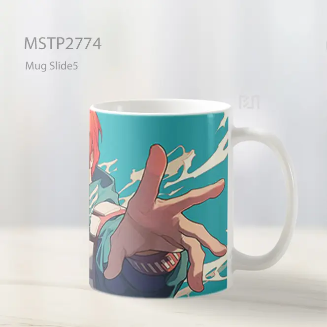 Shoto Todoroki Menggunakan Quirk Mug MSTP2774 - All-side / Desain