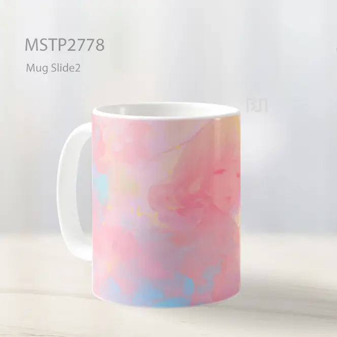 Siluet Gadis Anime Aura Blur Mug MSTP2778 - All-side / Desain