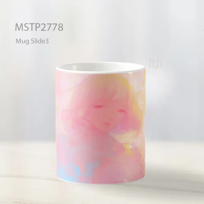 Siluet Gadis Anime Aura Blur Mug MSTP2778 - All-side / Desain