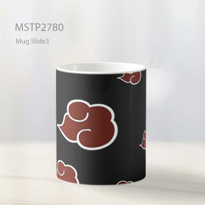 Simbol Akatsuki Naruto Hitam Mug MSTP2780 - All-side / Desain