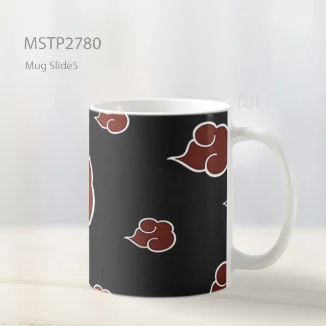 Simbol Akatsuki Naruto Hitam Mug MSTP2780 - All-side / Desain
