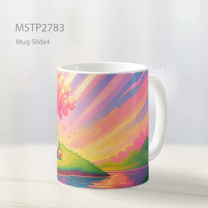Snorlax Di Bawah Sakura Senja Mug MSTP2783