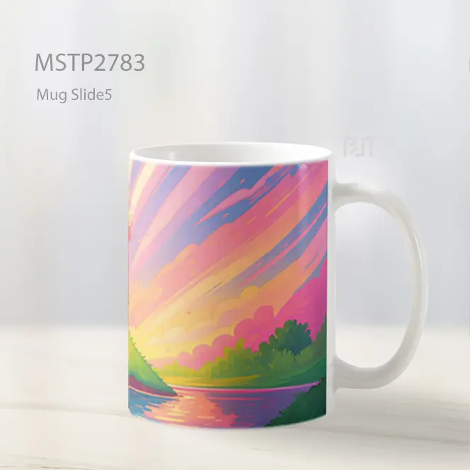 Snorlax Di Bawah Sakura Senja Mug MSTP2783 - All-side / Desain