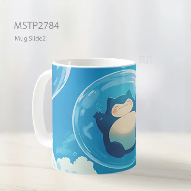 Snorlax Di Langit Gelembung Mug MSTP2784 - All-side / Desain